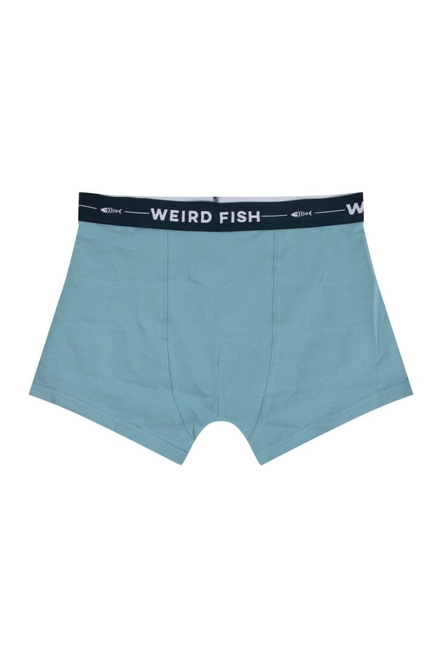 Weird Fish Weird Fish Men's Ashridge Boxer Shorts 3 Pack in Teal - 3