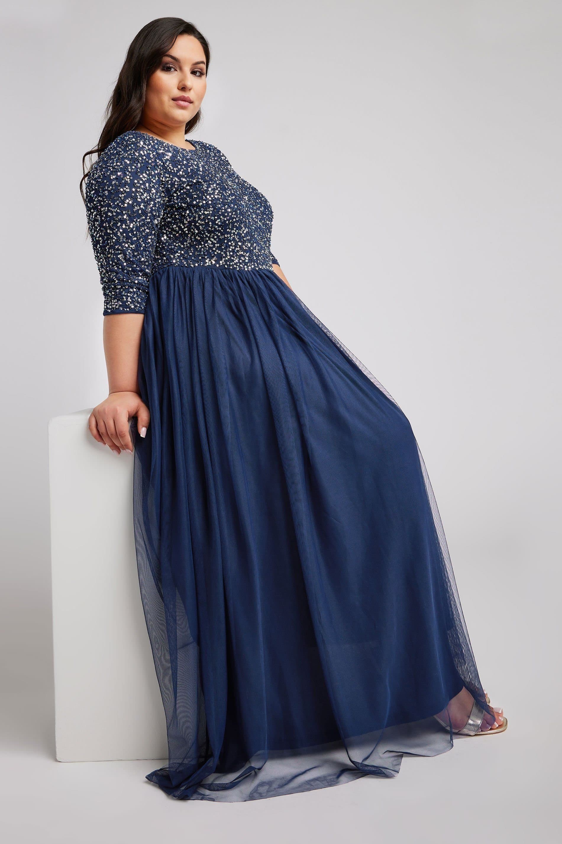 Yours Yours Women's Maxi Dress in Blue