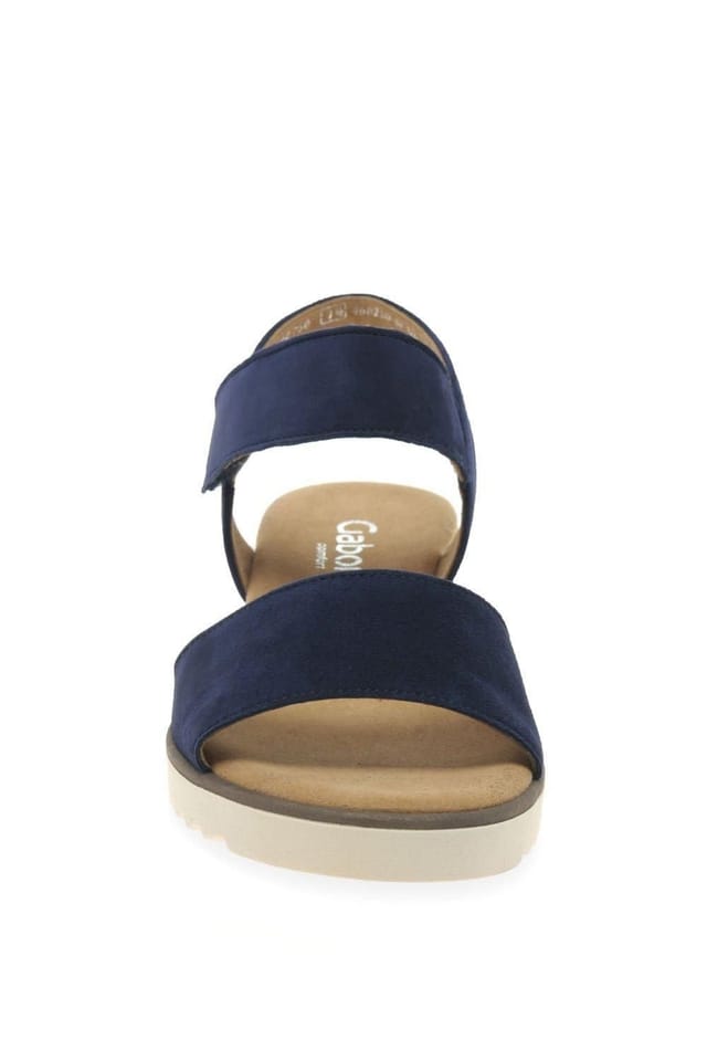 Gabor Gabor Women's 'Raynor' Low Wedge Sandals in Dark Blue - 3