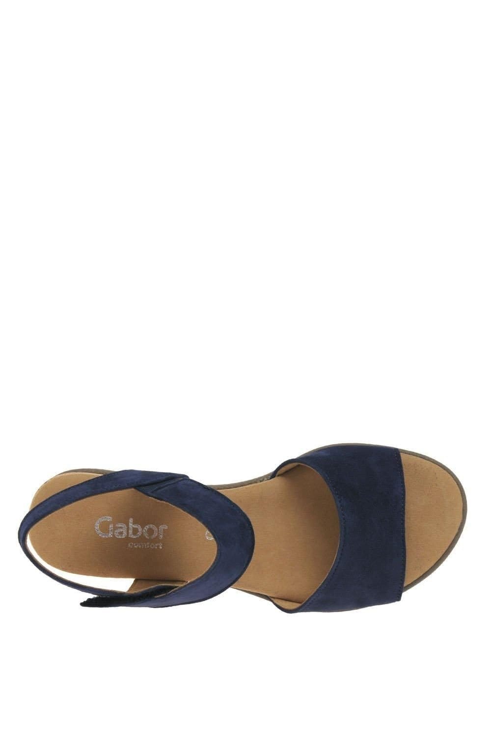 Gabor Gabor Women's 'Raynor' Low Wedge Sandals in Dark Blue - 4