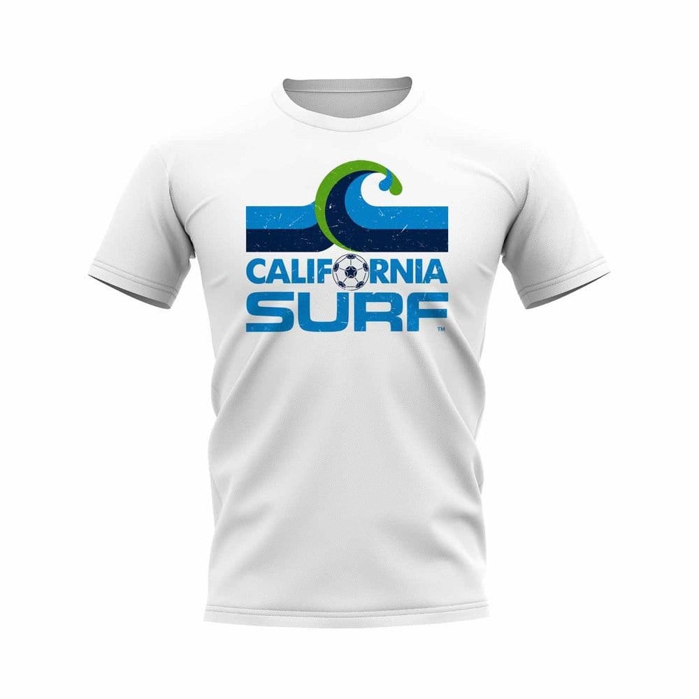 California Surf Men's Personalised Vintage Badge T-Shirt White