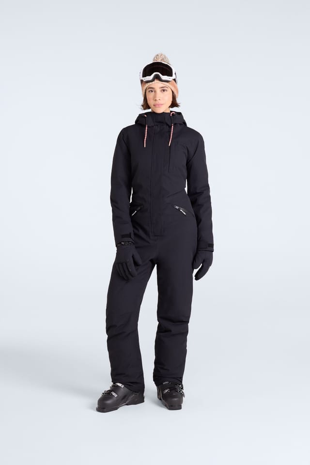 Animal Animal Women's 'Laxx' Waterproof Warm Comfortable Adjustable Hood Winter Ski Suit in Black - 2