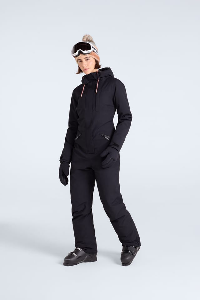 Animal Animal Women's 'Laxx' Waterproof Warm Comfortable Adjustable Hood Winter Ski Suit in Black - 3