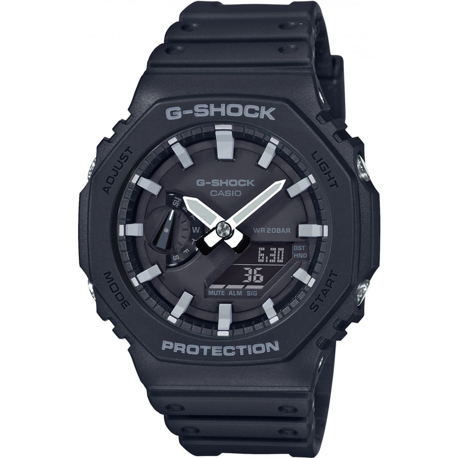 Casio Casio Men's GA-2100-1AER G-Shock 45mm Quartz Watch in Black