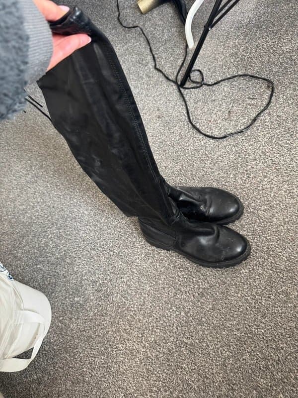 New Look Black knee high boots