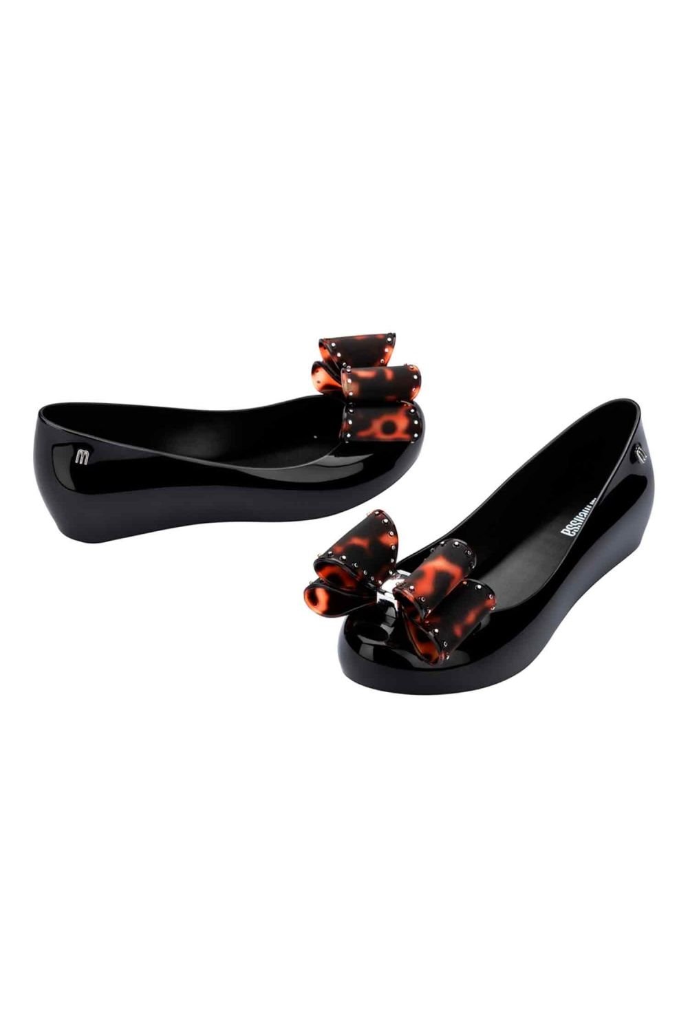 Melissa Shoes Melissa Shoes Women's Ultragirl Classic Bow AD Jelly Ballet Shoes in Black - 2