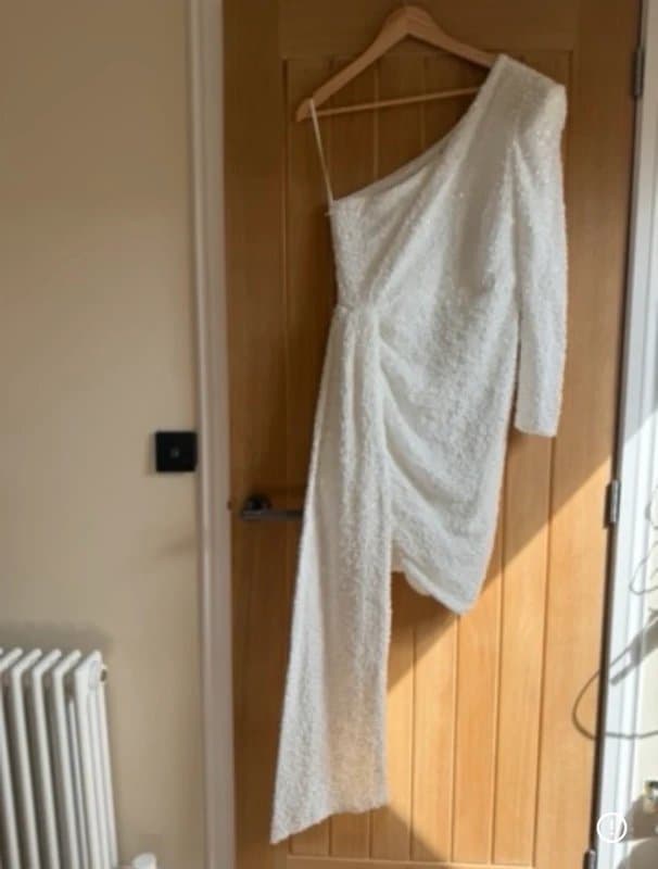 ASOS White sequin dress