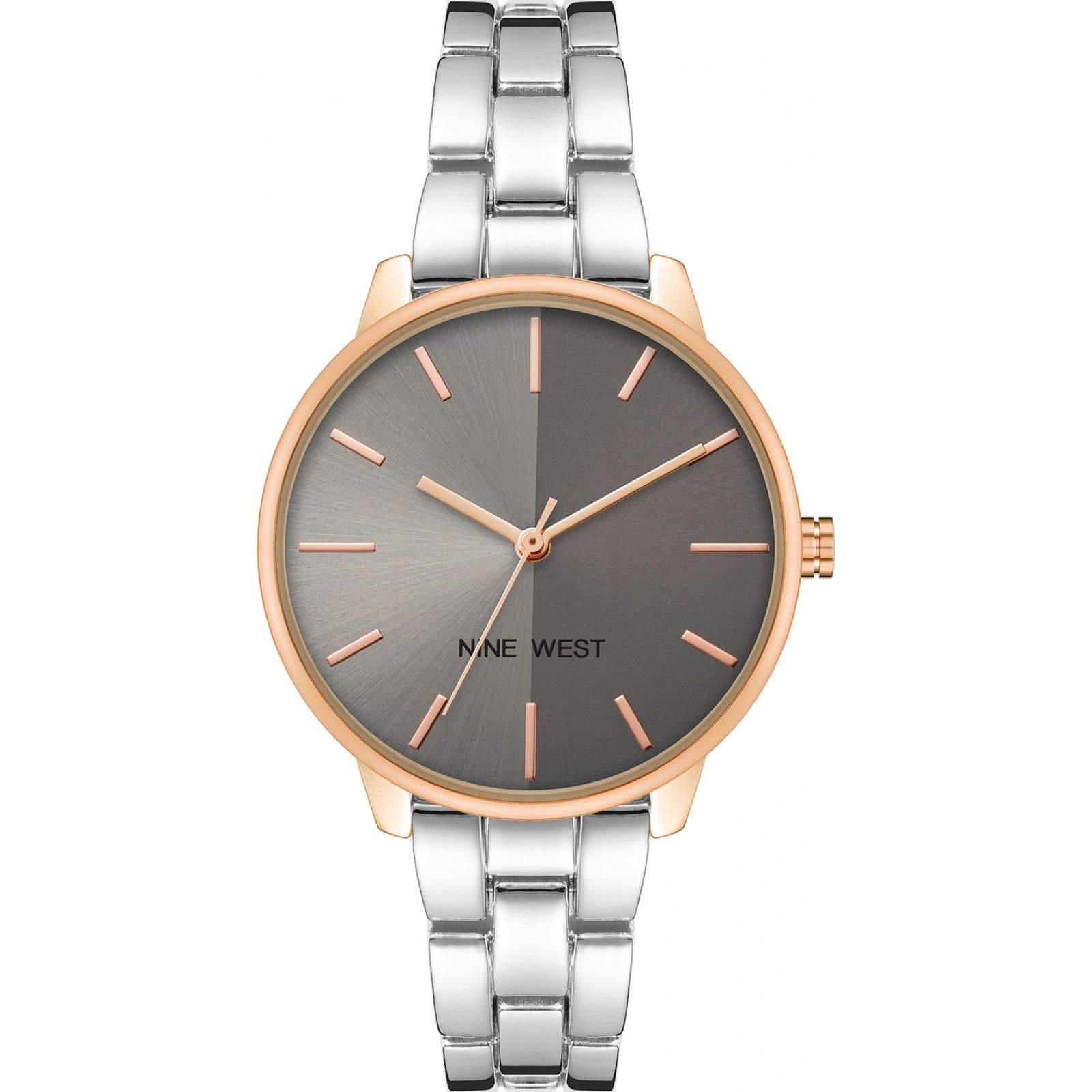 Nine West Nine West Women's NW-2683GYRT 34mm Quartz Watch in Silver