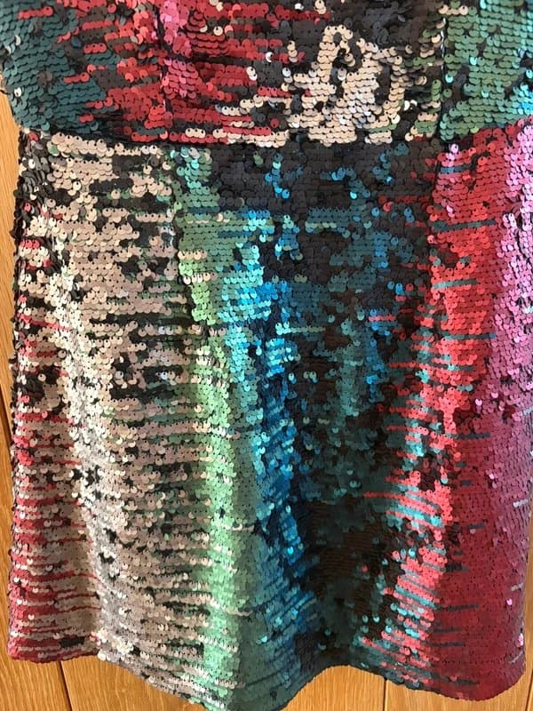 Louche Gorgeous multicoloured sequin party dress