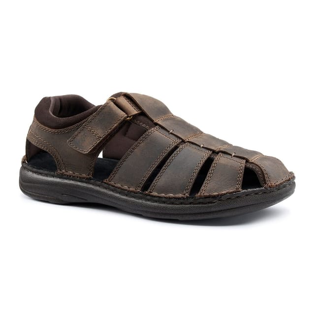 Hotter Hotter Men's 'Dock II' Fisherman Sandals in Dark Brown - 2