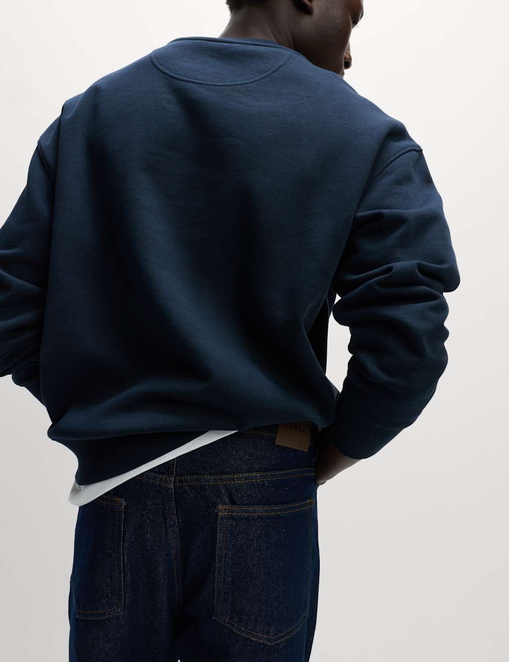 Marks & Spencer M&S Baggy Fit Denim Jeans Indigo - 3