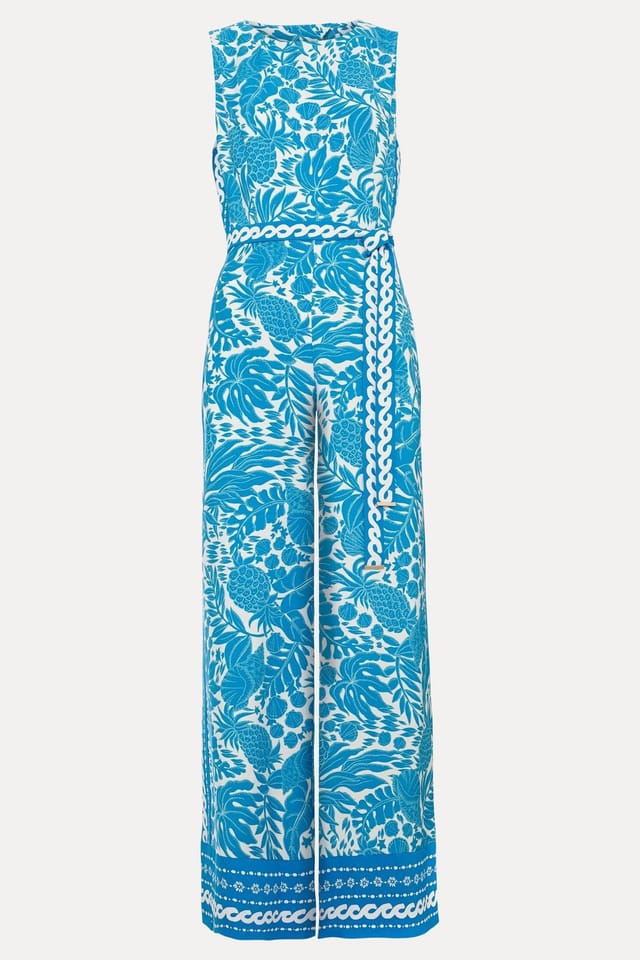 Phase Eight Phase Eight Women's Petite Cyra Jumpsuit in Bright Blue - 2