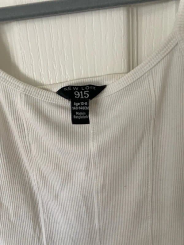 New Look White corset triangle top