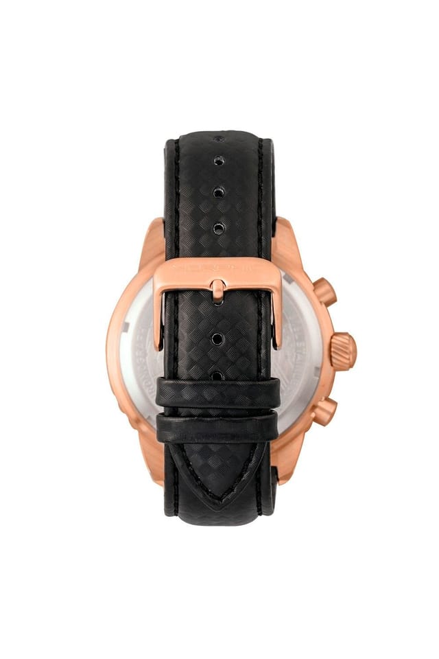 Morphic Morphic Men's M51 Series Chronograph Leather-Band Watch with Date in Rose Gold - 2