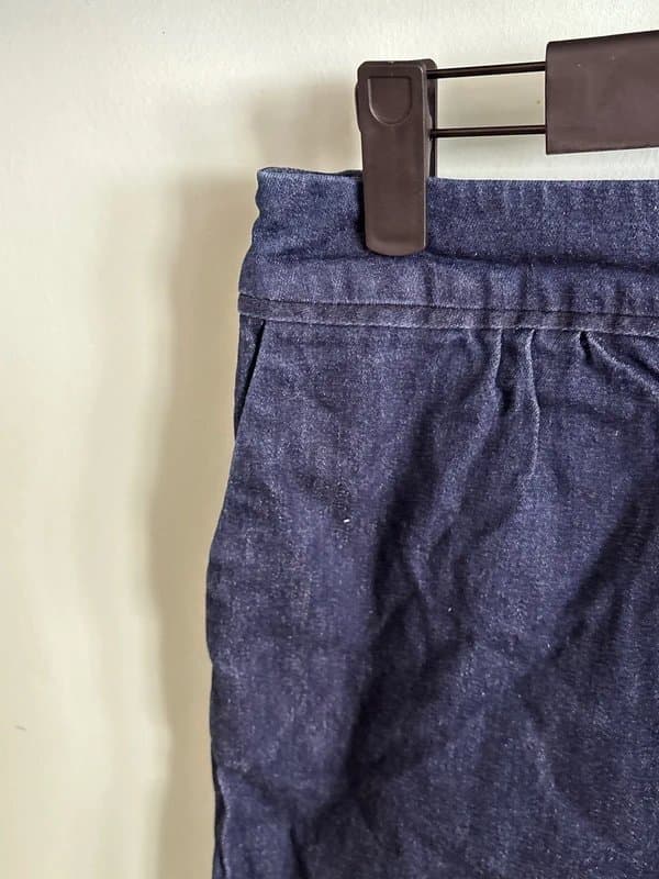 Boden Boden Navy Denim Look Skirt UK 10 Casual Smart Midi