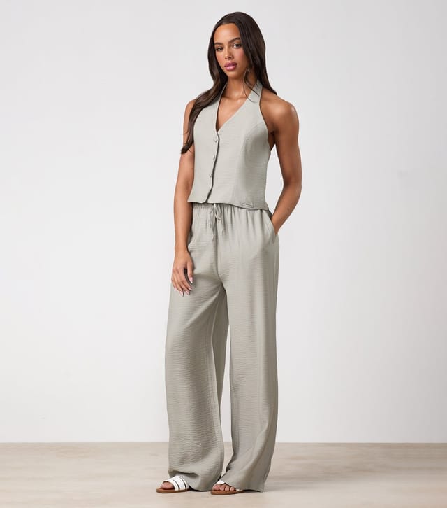 Gym King Women's Grey Wide Leg Trousers Gym King New Look - 2