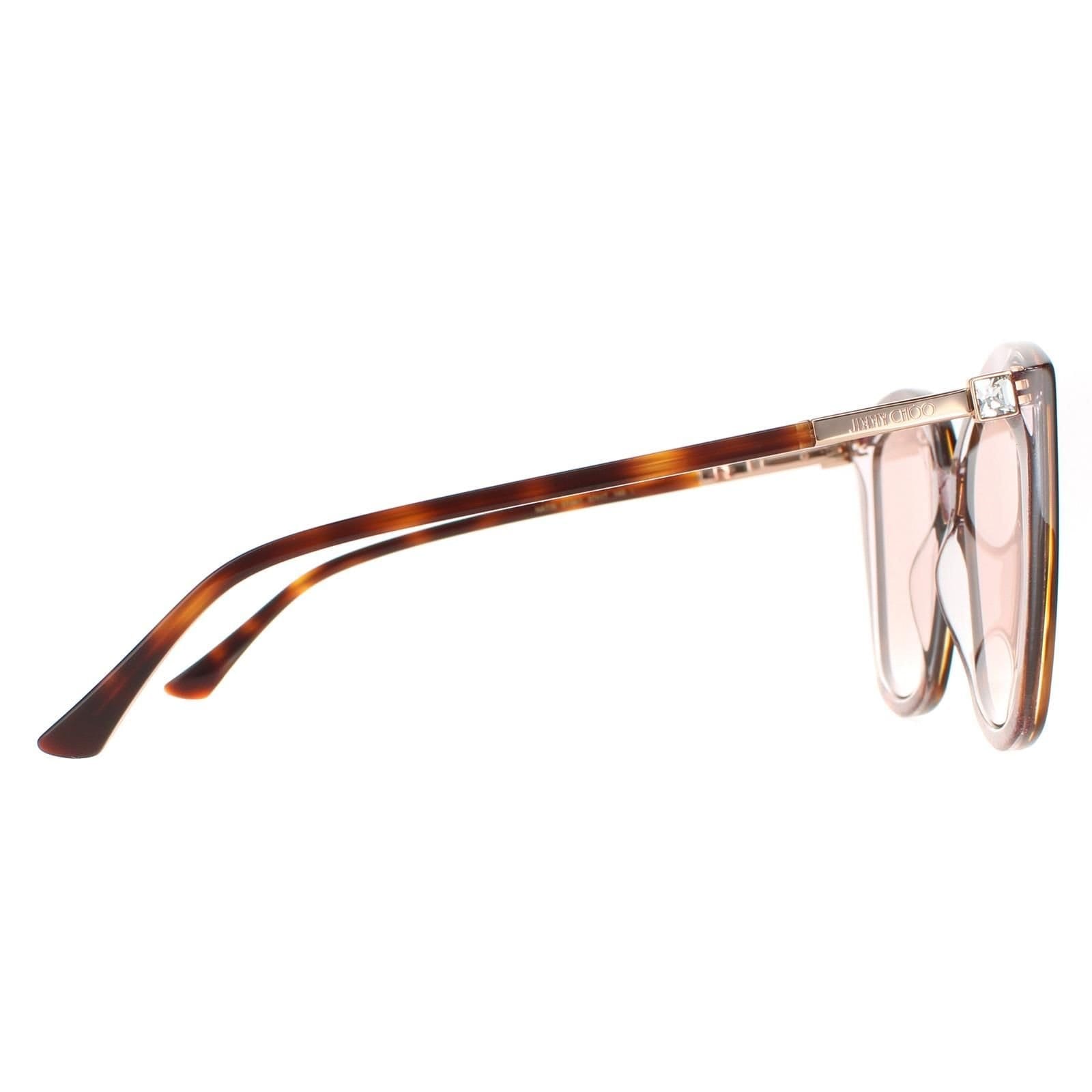 Jimmy Choo Jimmy Choo Women's Cat Eye Havana Pink Gold Mirror Nat/S in Brown - 4