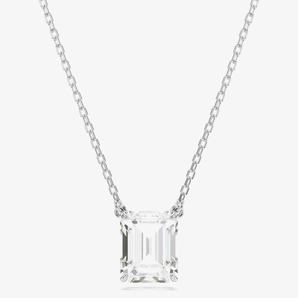 Swarovski Swarovski Silver Rhodium Plated Octagonal Necklace