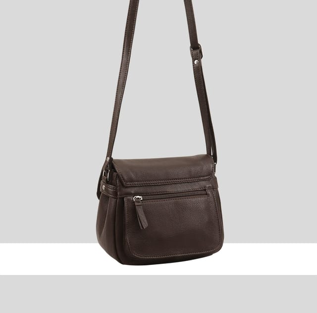 Dents Dents Women's Zinnia Leather CrossBody Bag in Chocolate - 2