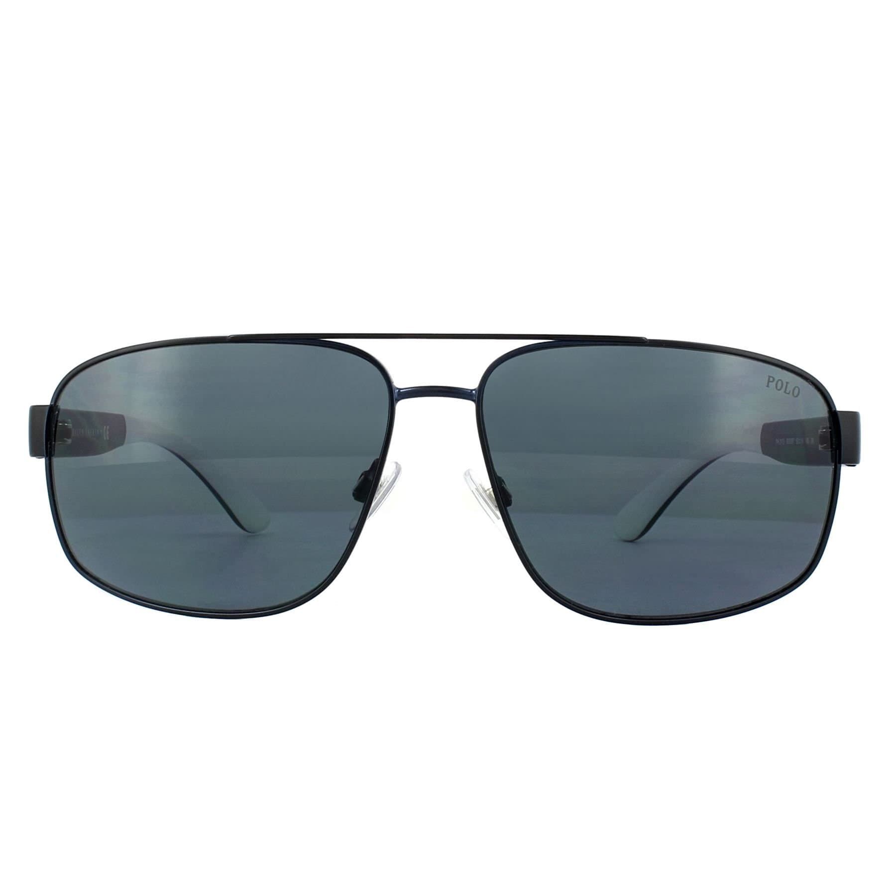 Polo Ralph Lauren Polo Ralph Lauren Men's Aviator Matt Navy Blue Grey Sunglasses