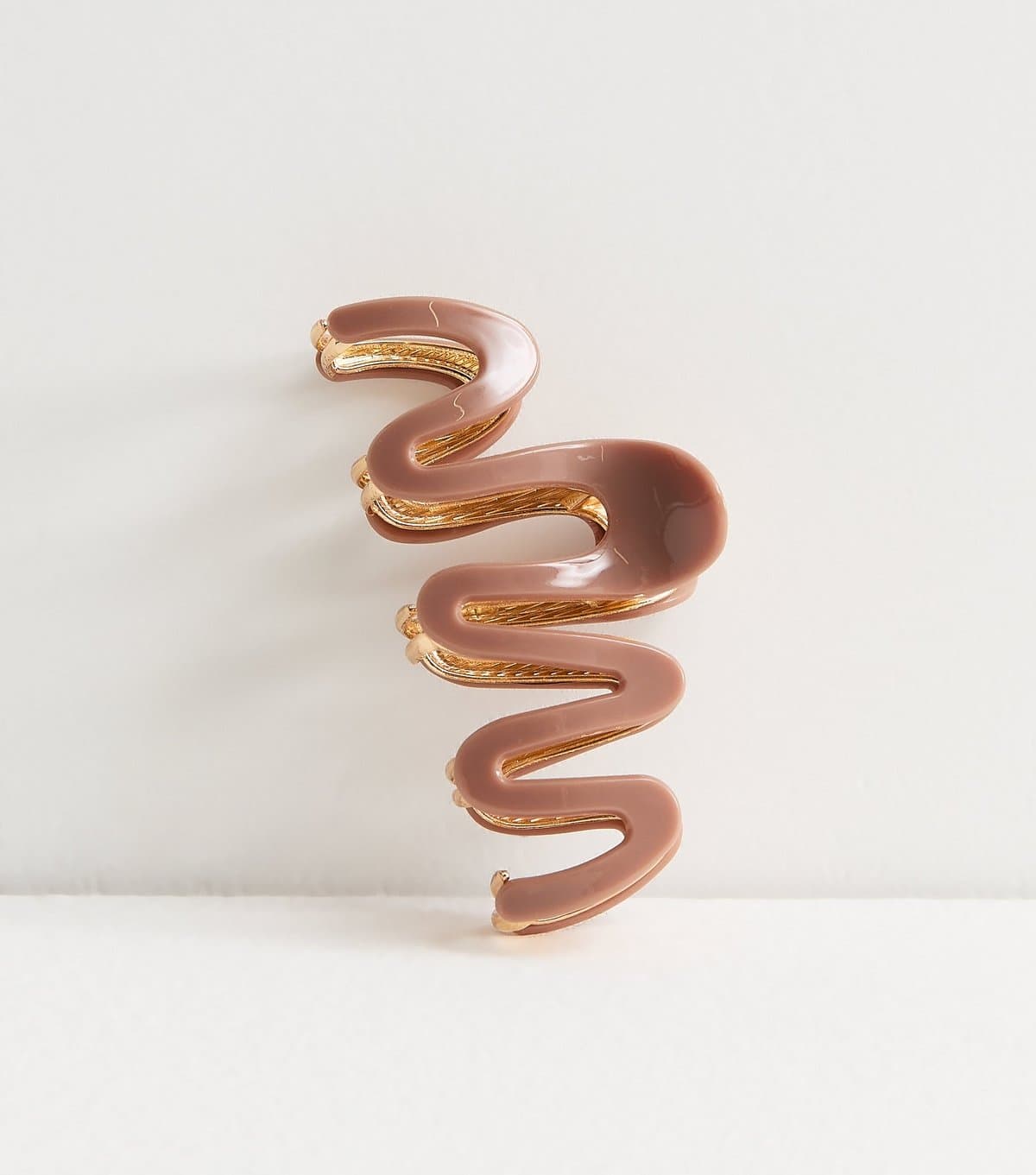 New Look Brown Wiggly Hair Claw Clip New Look