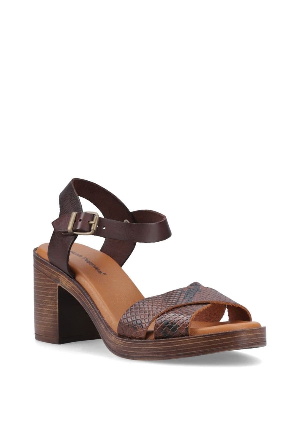 Hush Puppies Hush Puppies Women's Georgia Heeled Sandal in Chocolate