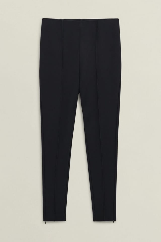 Hobbs London Hobbs London Women's Dennington Slim Zip Split Legging in Black - 2