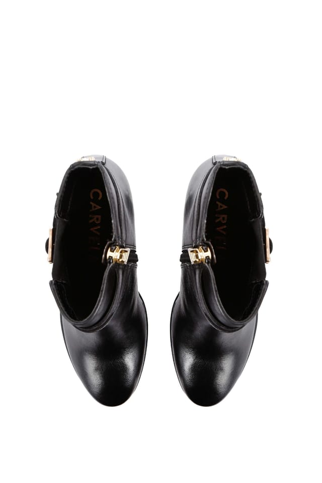 Carvela Carvela Women's 'Silver 2' Leather Boots in Black - 2