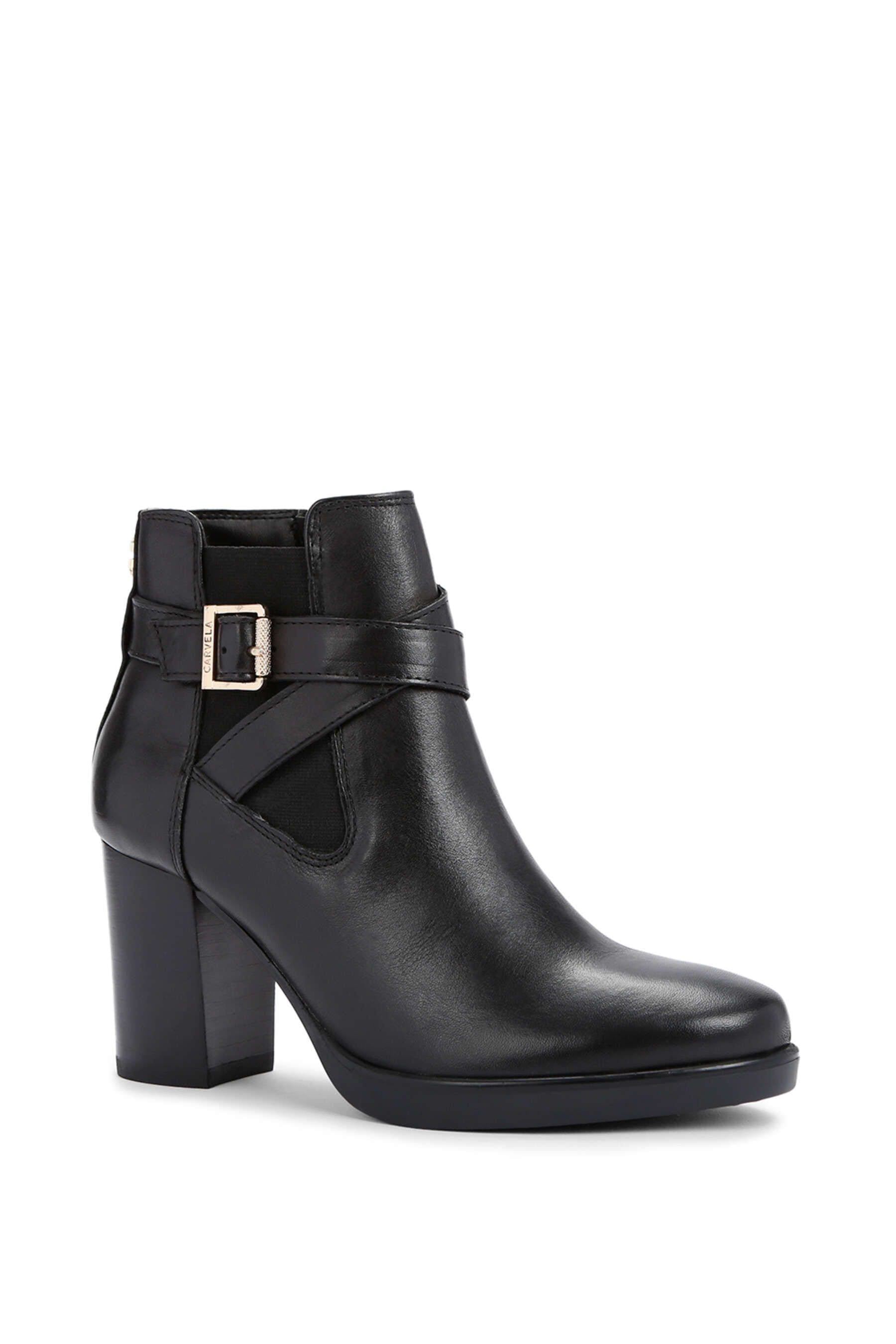 Carvela Carvela Women's 'Silver 2' Leather Boots in Black - 4