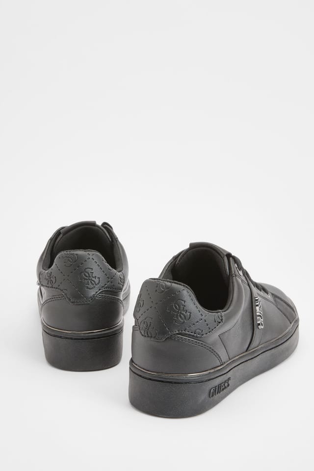Guess Guess Women's Britz Court Lace Up Trainers in Black - 2