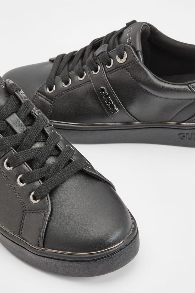 Guess Guess Women's Britz Court Lace Up Trainers in Black - 3