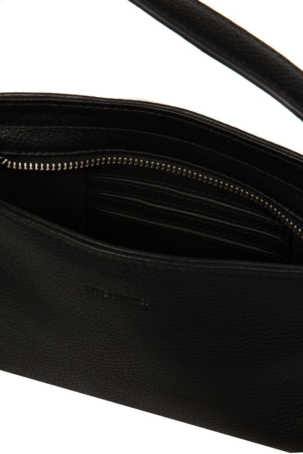 Pure Luxuries London Pure Luxuries London Women's 'Rosamund' Leather Grab Bag in Black - 4