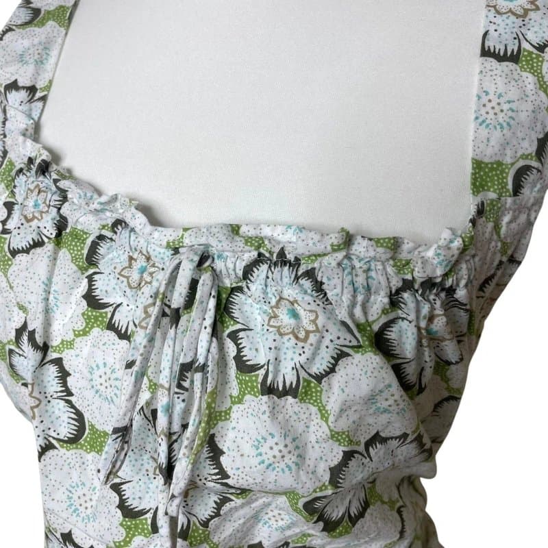 E-vie Y2K Floral Print Tie Waist Cami