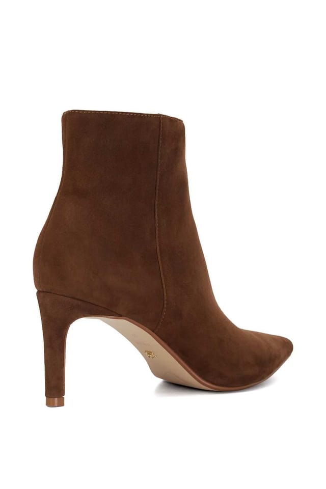 Dune London Dune London Women's Wide Fit 'Obsessively' Suede Ankle Boots in Brown - 3