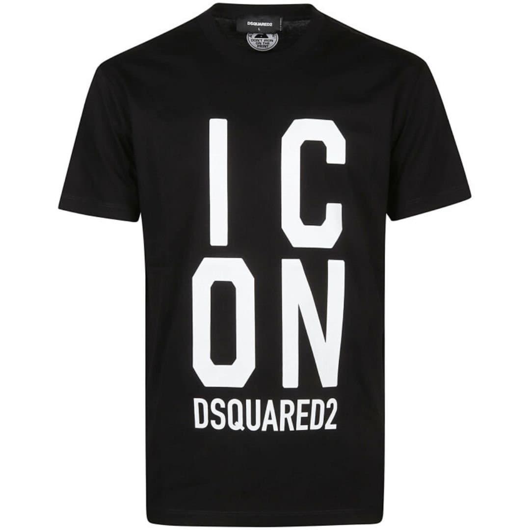 Dsquared2 Dsquared2 Men's Bold Icon Logo Cool Fit Black T-Shirt