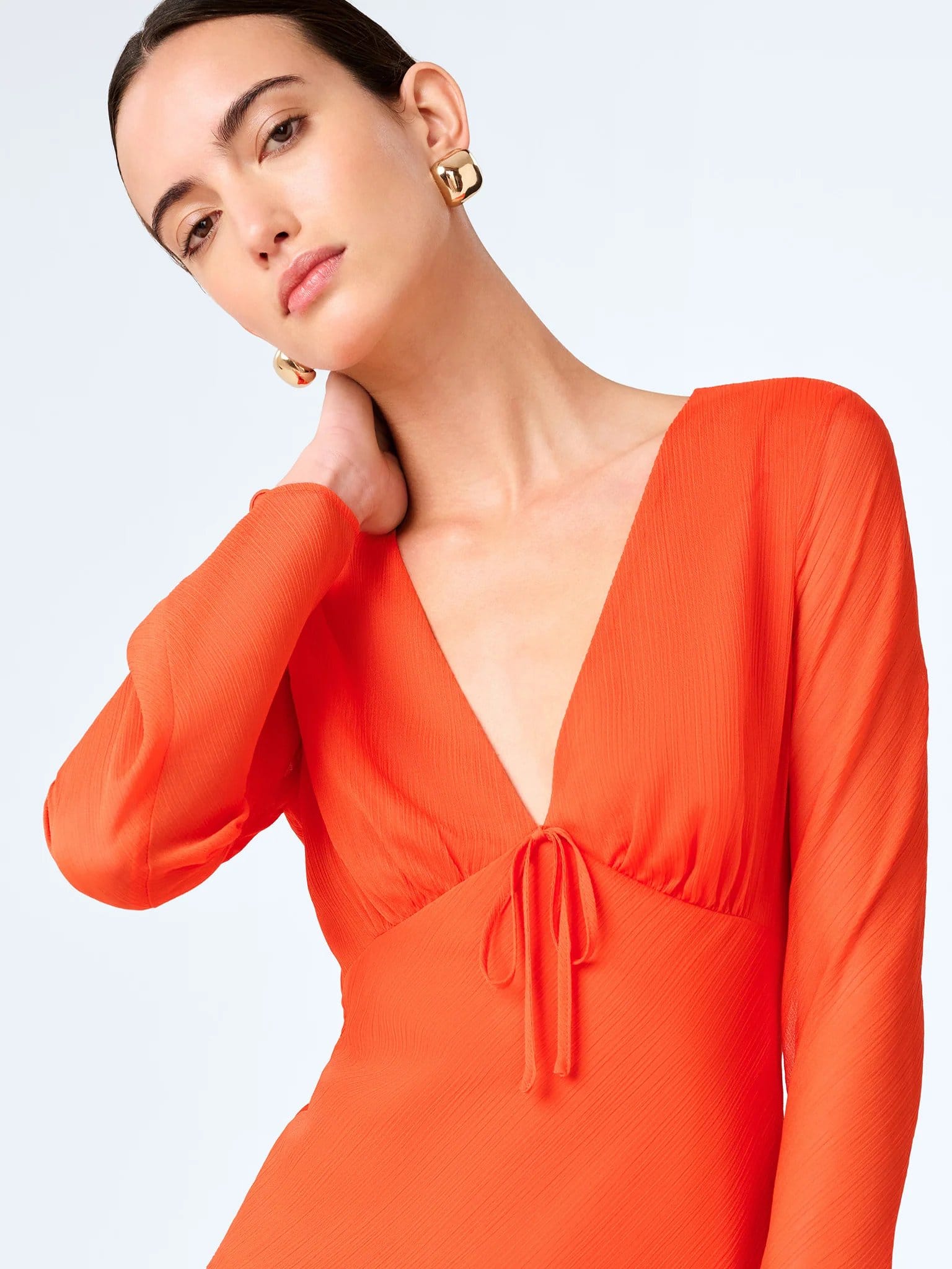 OMNES Marj Dress in Tangerine - 4