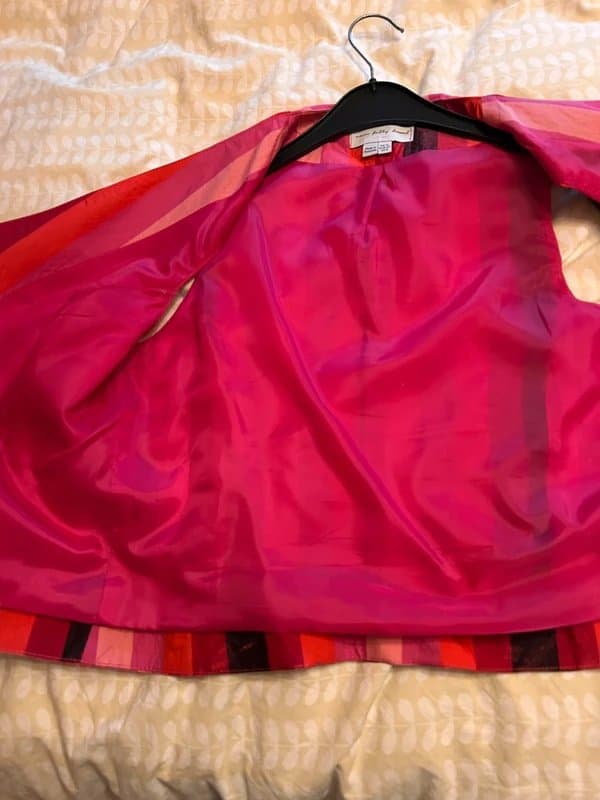 Never Fully Dressed Never fully dressed size 12 pink multi stripe blazer