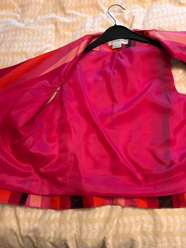 Never Fully Dressed Pink Multi Stripe Blazer