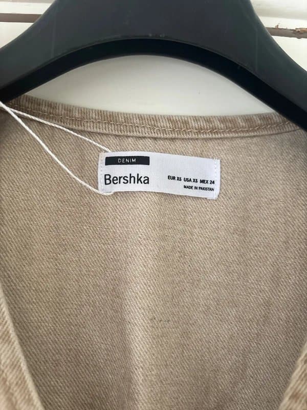 Bershka Bnwt Bershka denim waistcoat size xs