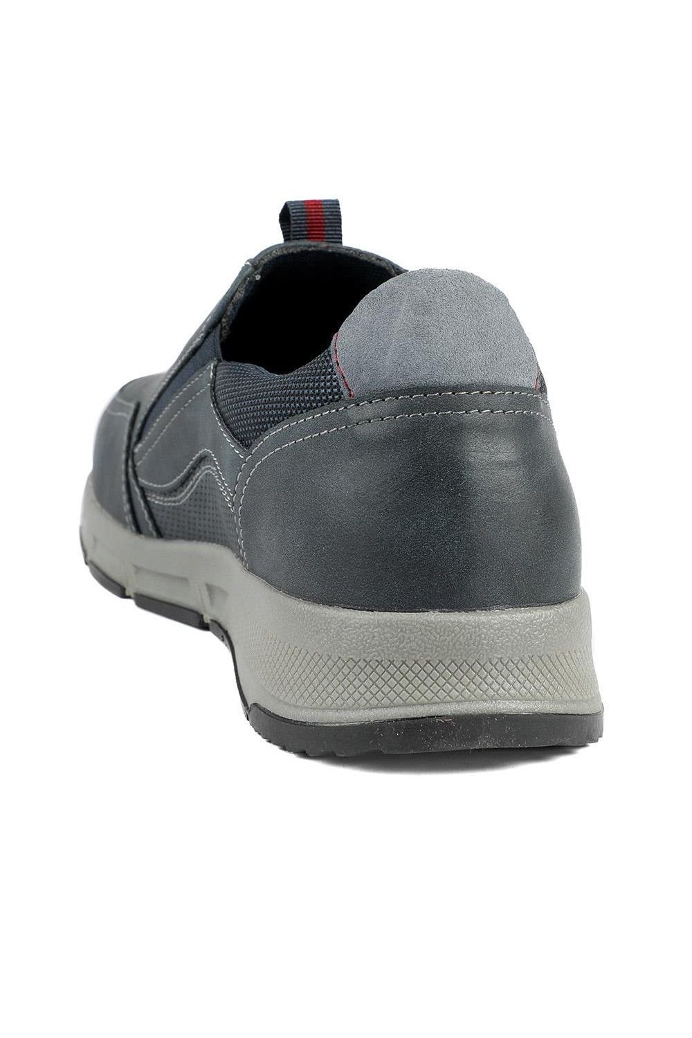 Pavers Pavers Men's Wide-Fit Elasticated Slip On Shoes in Navy - 3