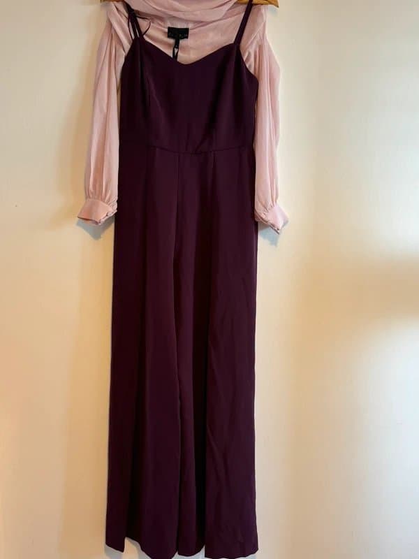 Phase Eight NEW (No Tags) - Phase Eight Mindy Chiffon Bodice Jumpsuit RP £100 - Sz10