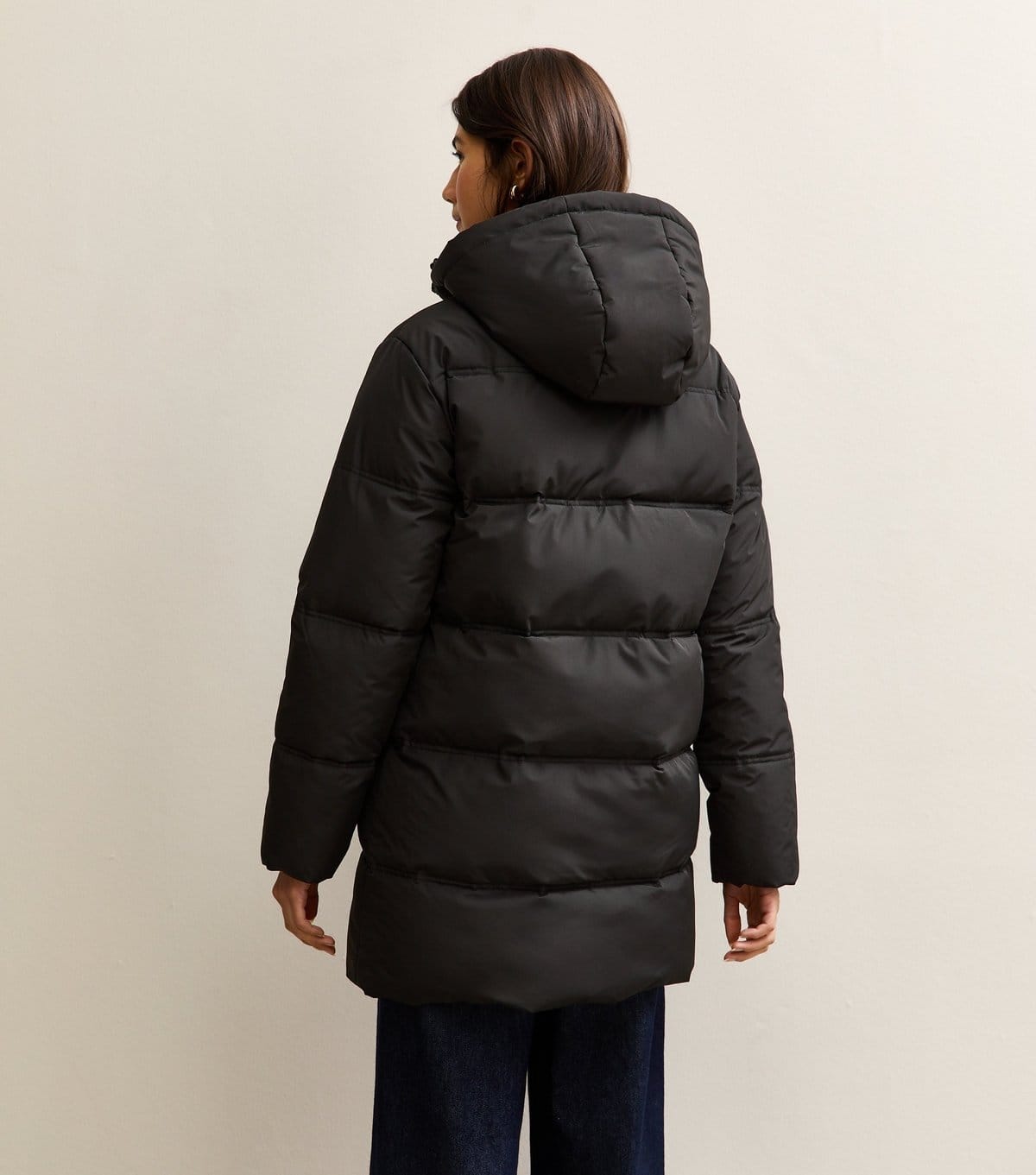 New Look Women's Black Midi Length Puffer Jacket New Look - 4