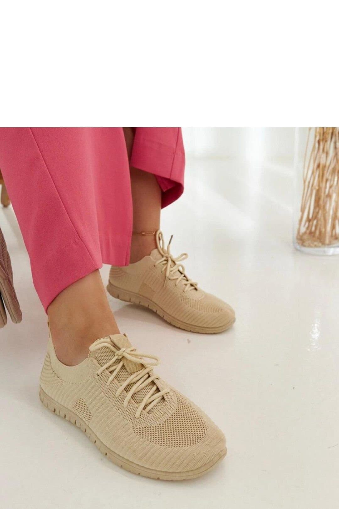 Love Lace Love Lace Beige Sport Sneakers with Cushioned Fabric for All Day