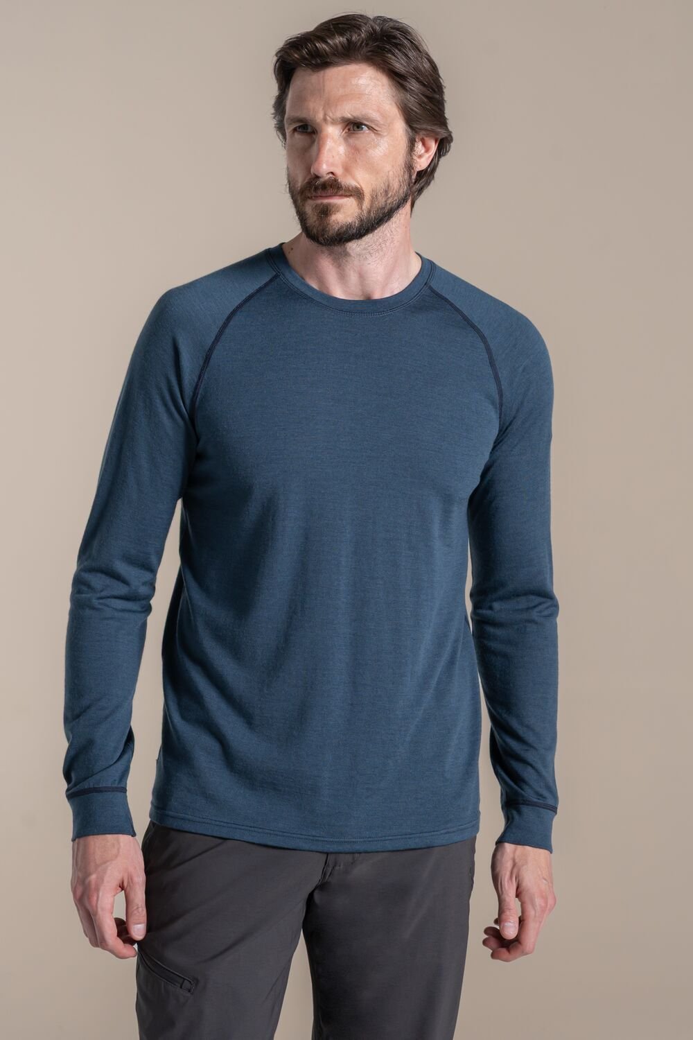 Craghoppers Craghoppers Men's Yewdale Merino Insulating Long Sleeved Top in Navy - 2