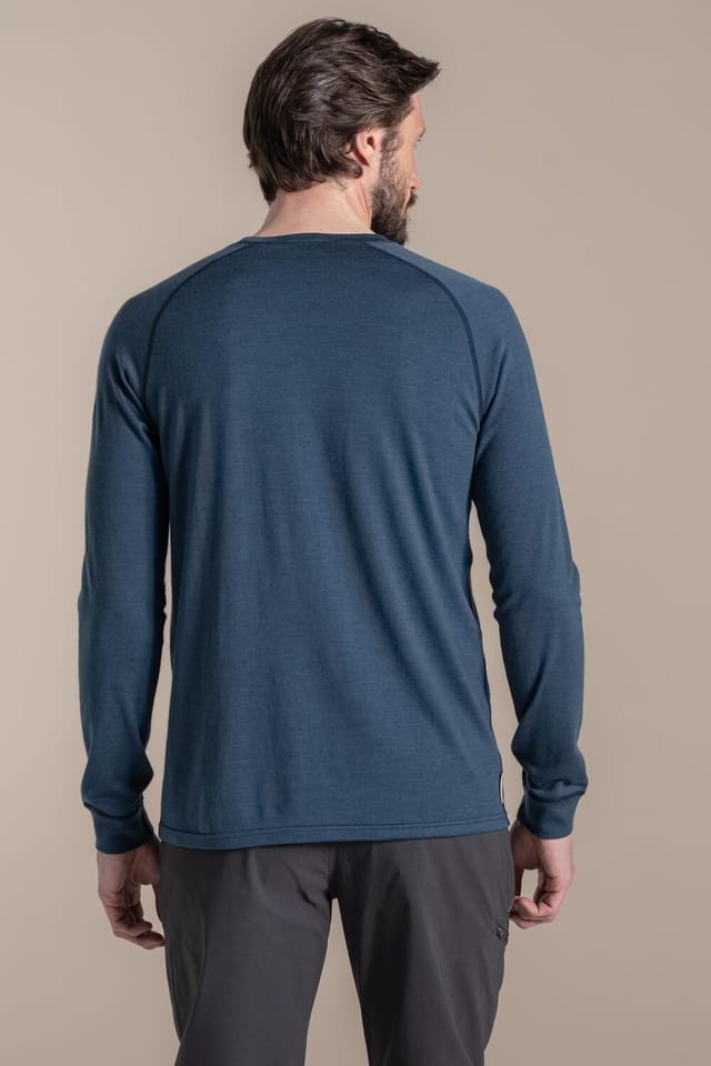 Craghoppers Craghoppers Men's Yewdale Merino Insulating Long Sleeved Top in Navy - 2