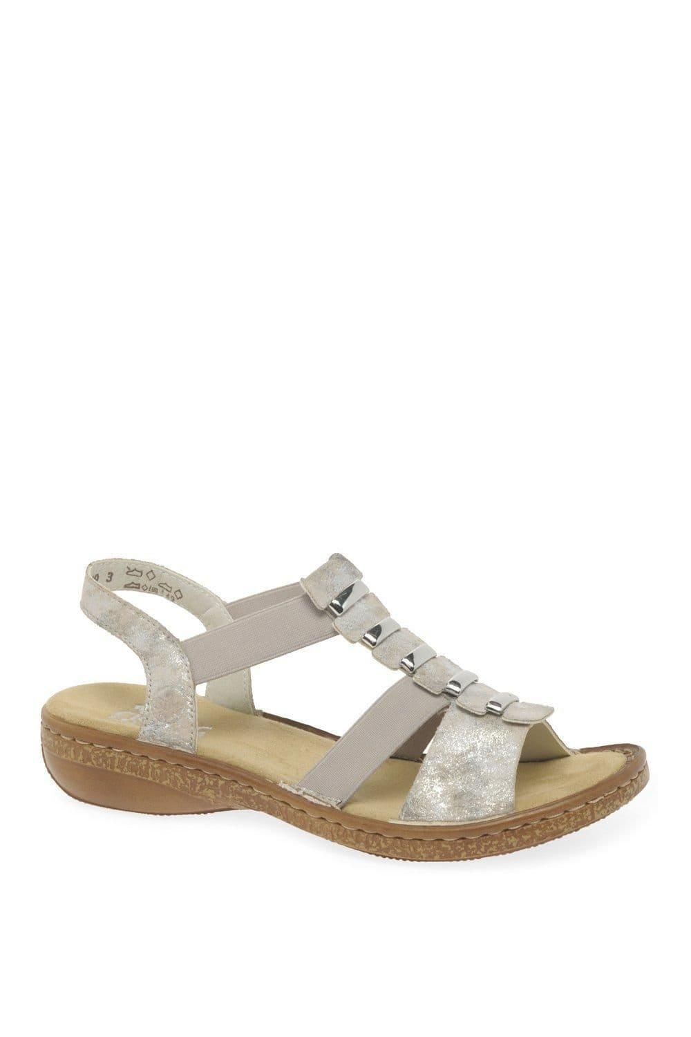 Rieker Rieker Women's 'Trim' Sling Back Sandals in Rose - 4