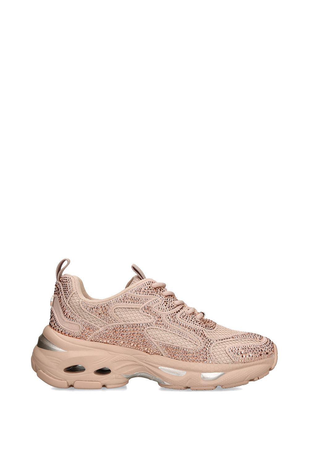 Steve Madden STEVE MADDEN Women's 'Zonar Pink' Fabric Trainers in Rose Gold - 4
