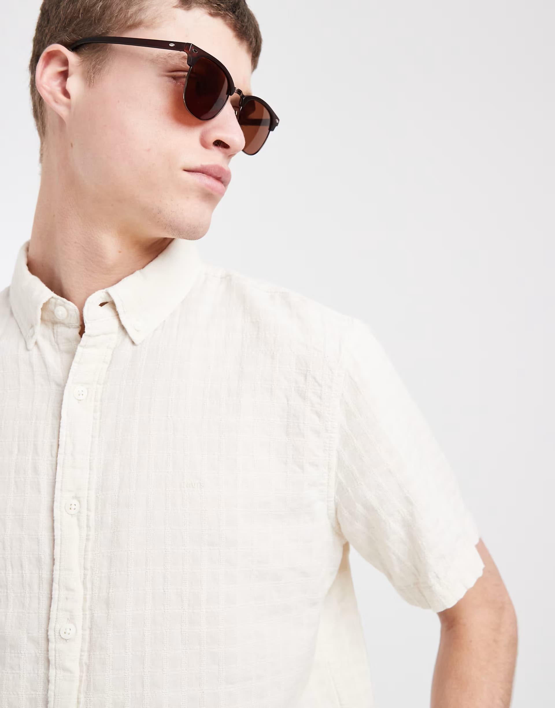 ASOS ASOS Levi's Light Beige Short Sleeve Shirt