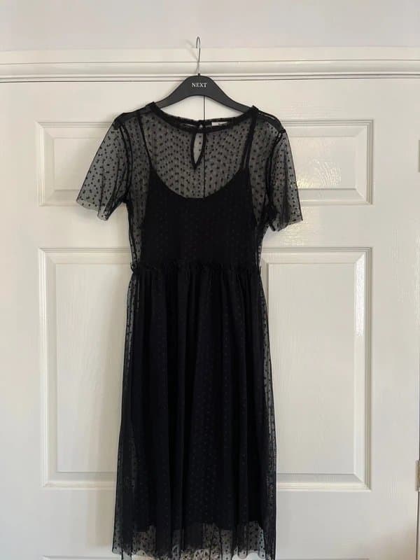 TU Woman Black overlay dress