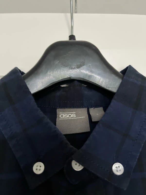 ASOS ASOS check shirt men’s blue and black size large